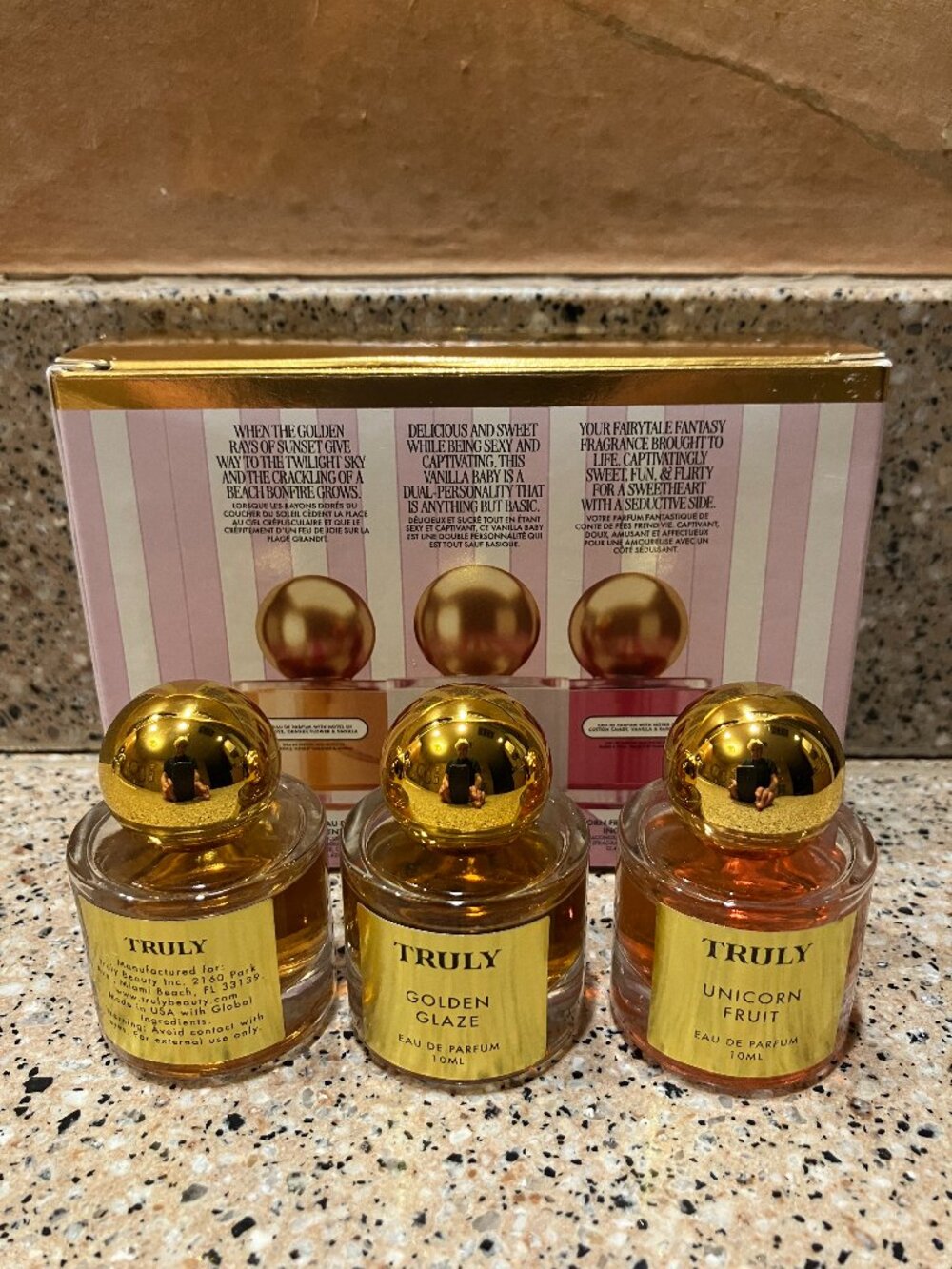 TRULY Set of 3 Perfume's Golden Glaze , Vanilla Baby, & Unicorn Fruit! NIB